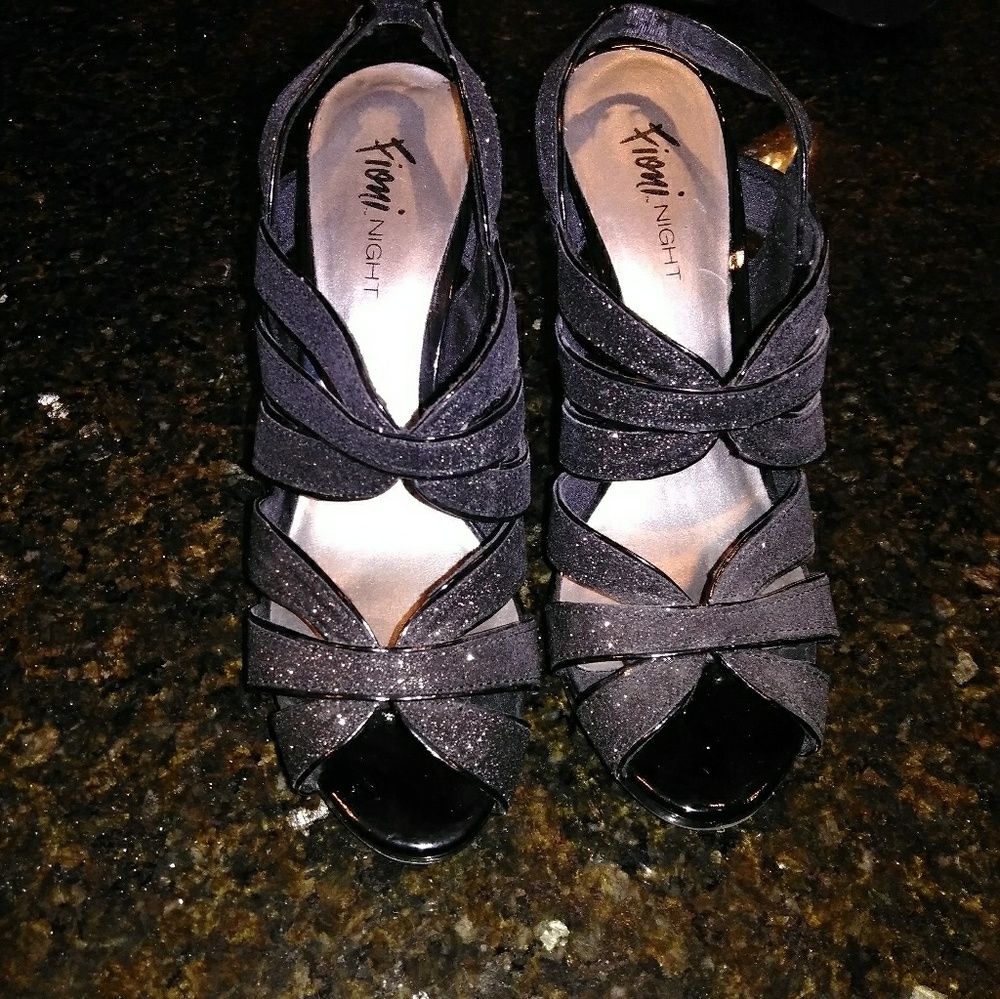 Silver Bling heels